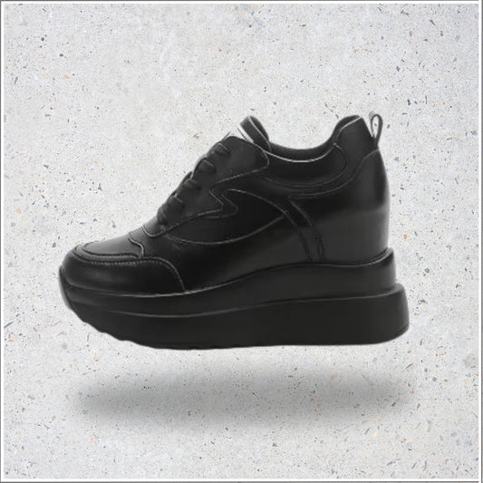 Fujin 10cm Chunky Platform Leather Sneakers