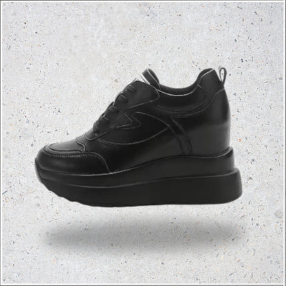 Fujin 10cm Chunky Platform Leather Sneakers