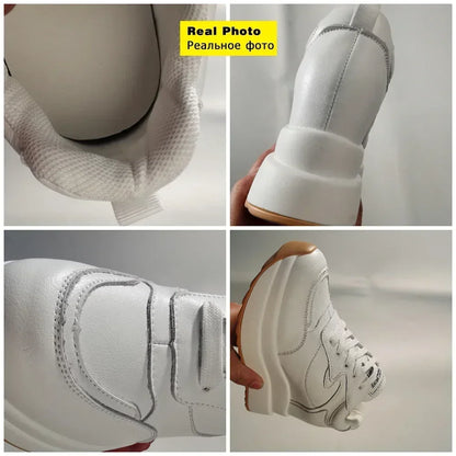 Fujin 10cm Chunky Platform Leather Sneakers