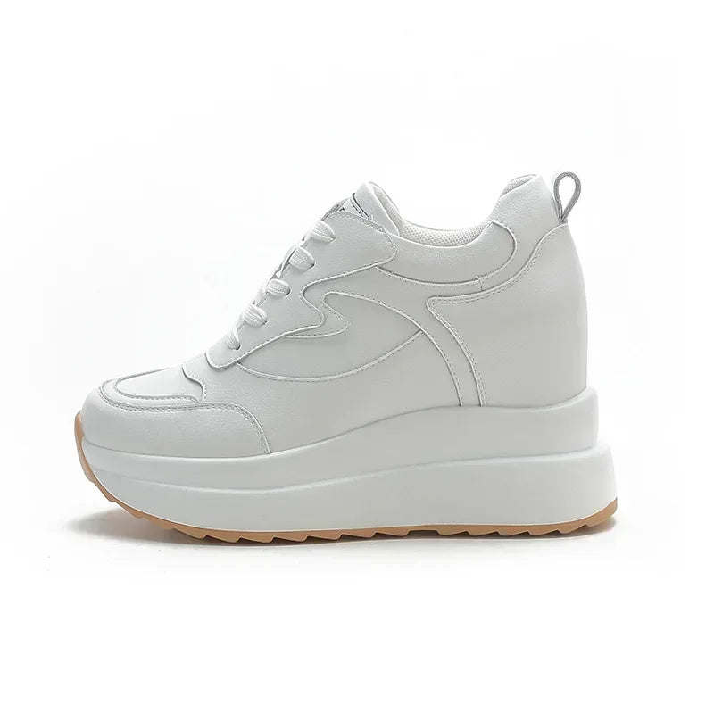 Fujin 10cm Chunky Platform Leather Sneakers