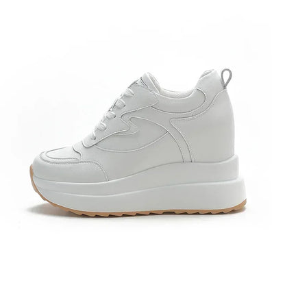 Fujin 10cm Chunky Platform Leather Sneakers