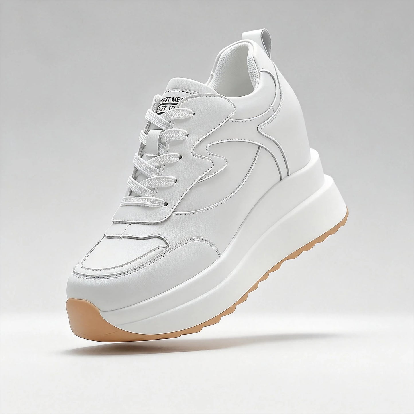 Fujin 10cm Chunky Platform Leather Sneakers