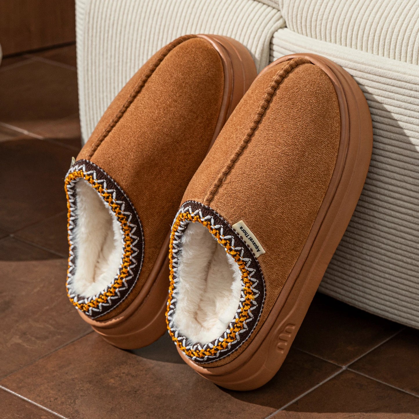 Winter Women’s Fuzzy Fur Anti-Slip Slipper Boots