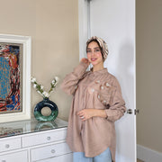 Chemise Élégance en Lin avec Motif